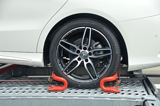 towing car