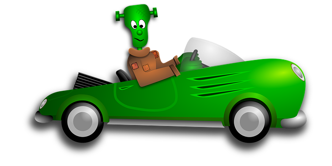 green car 